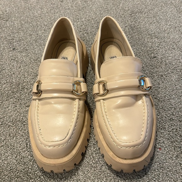 Zara Platform Loafer Tan - Picture 2 of 8